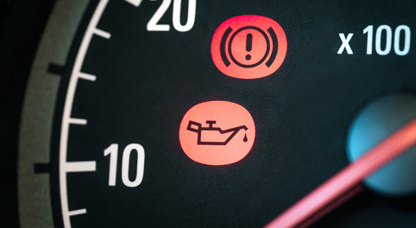 WHAT DOES THE NO-OIL PRESSURE WARNING LIGHT IN A VOLVO MEAN?