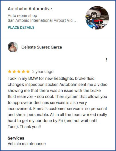 Review of Autobahn Automotive By Celeste Suarez Garza