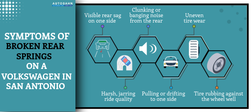 Symptoms of Broken Rear Springs on a Volkswagen in San Antonio